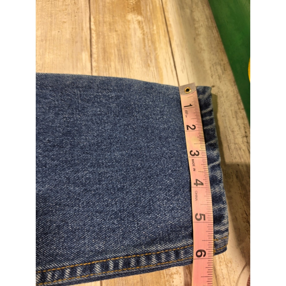 Invisible Womens High Waisted Mom Jeans Dark Wash Tapered Leg Blue Size 7/8 READ - Picture 4 of 8